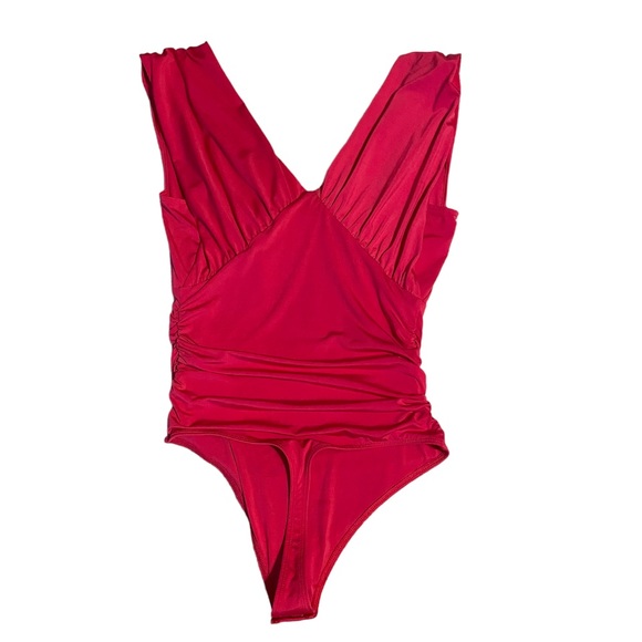 🎁 NWT Express Womens Size Small Body Contour Tank Bodysuit Pink - Picture 5 of 6